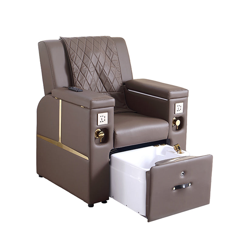 Reclining Pedicure Spa Chair with Foot Bath ZY14