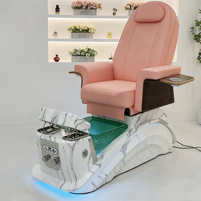 Massage Reclining Pedicure Spa Chair with Foot Bath ZY10