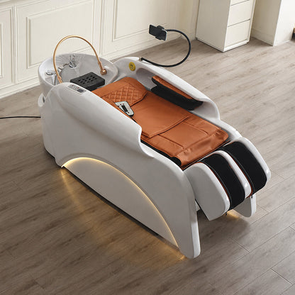 Luxury Electric Fiberglass Spa Shampoo Bed AM24