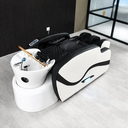 Electric Massage Shampoo Bed with Footrest AM5B
