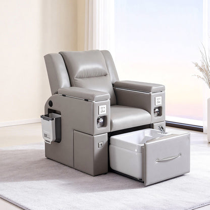 Reclining Pedicure Spa Chair with Foot Bath ZY11