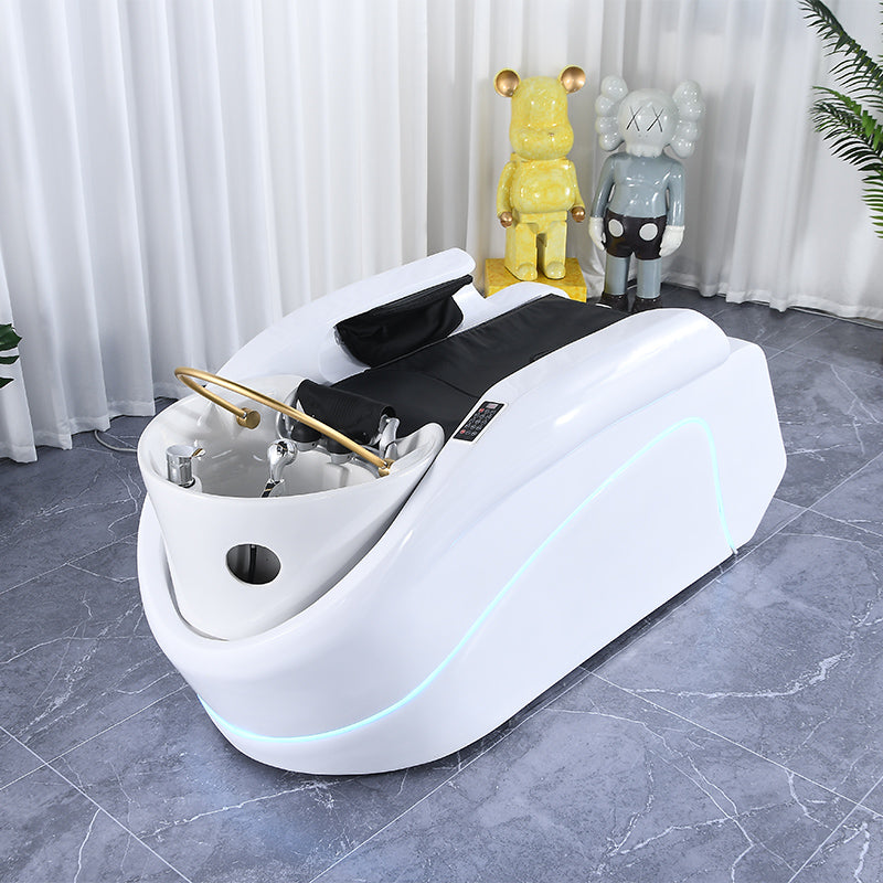Luxury Electric Fiberglass Spa Shampoo Bed AM14