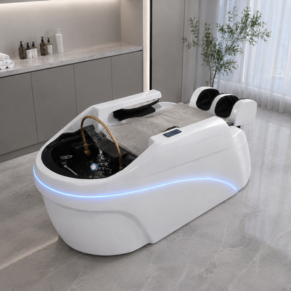 Electric Fiberglass Massage Head Spa Bed AM22