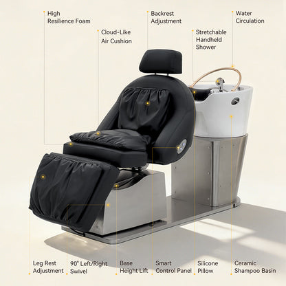 Luxury Electric Reclining Shampoo Chair BC05
