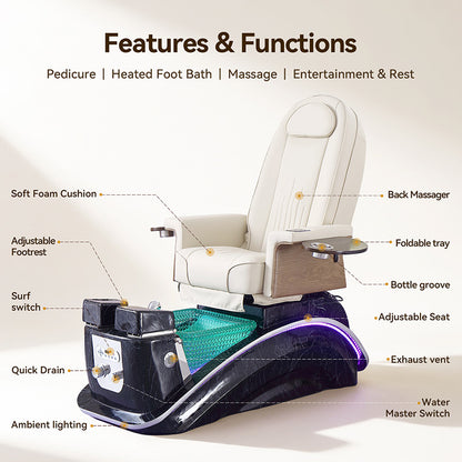 Luxury Massage Pedicure Throne Spa Chair ZY13