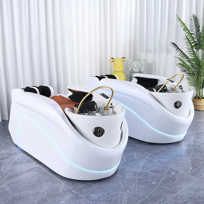 Luxury Electric Fiberglass Spa Shampoo Bed AM14