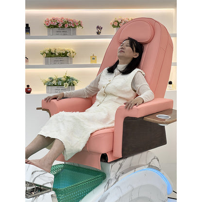 Massage Reclining Pedicure Spa Chair with Foot Bath ZY10