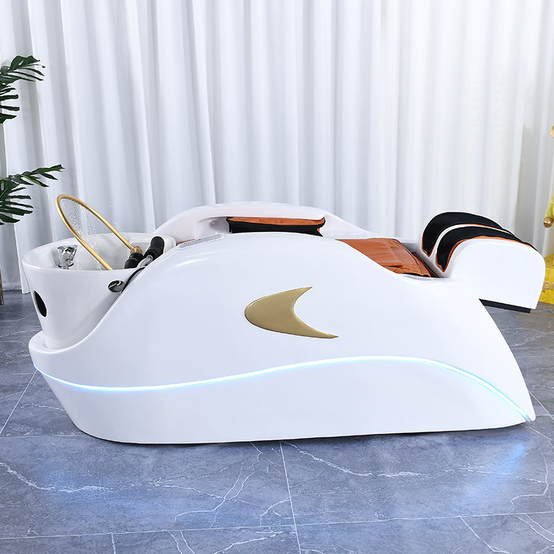 Luxury Electric Fiberglass Spa Shampoo Bed AM16