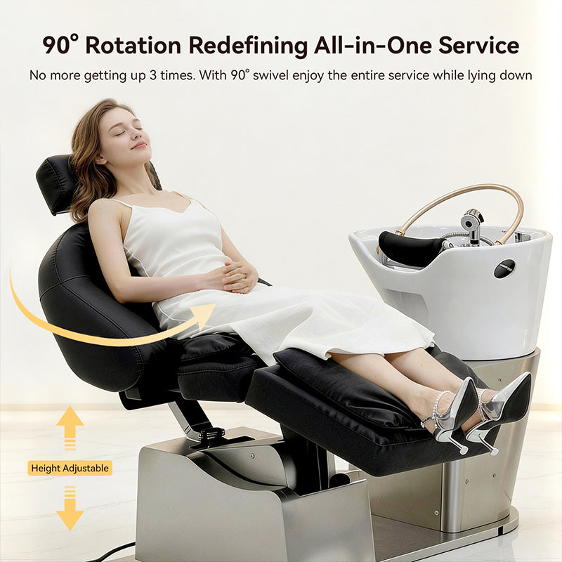 Luxury Electric Reclining Shampoo Chair BC05