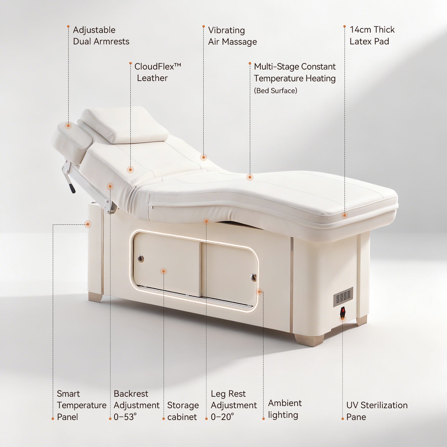 2 Motors Electric Air Massage & Treatment Table DMC27