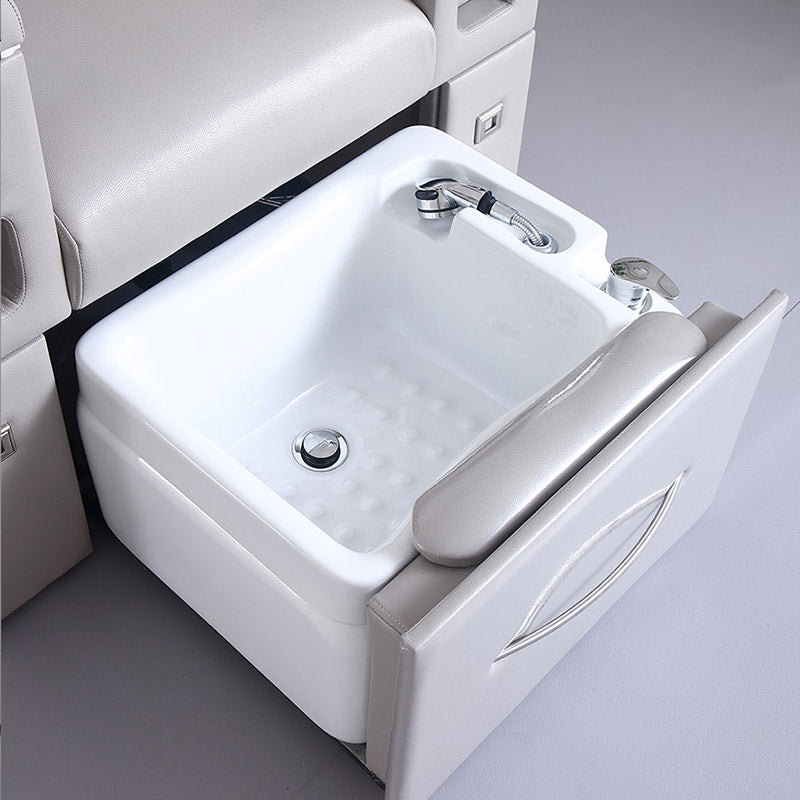 Reclining Pedicure Spa Chair with Foot Bath ZY11