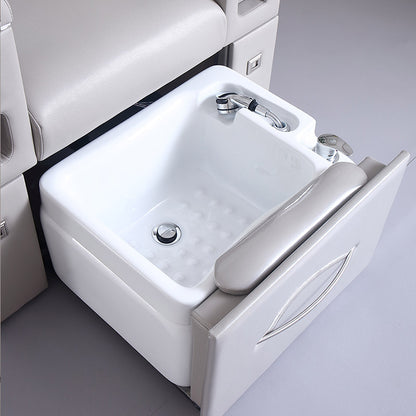 Reclining Pedicure Spa Chair with Foot Bath ZY11