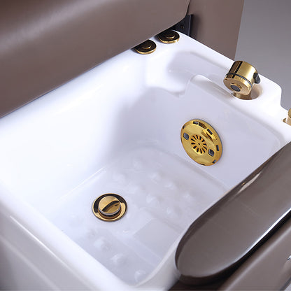 Reclining Pedicure Spa Chair with Foot Bath ZY14