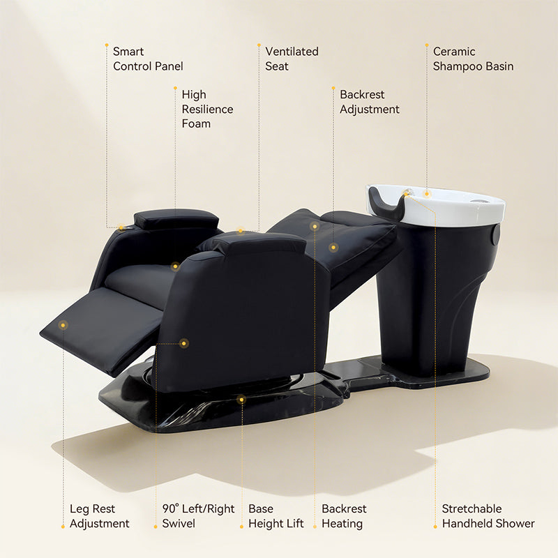 Luxury Electric Reclining Shampoo Chair BC04