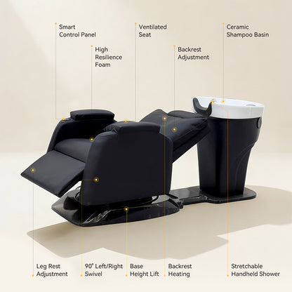 Luxury Electric Reclining Shampoo Chair BC04