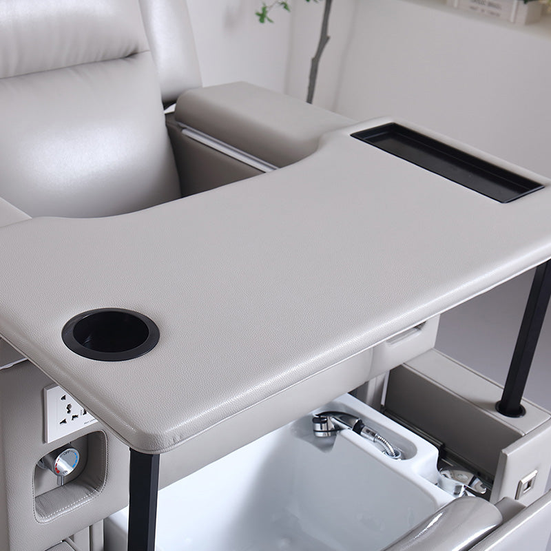Reclining Pedicure Spa Chair with Foot Bath ZY11