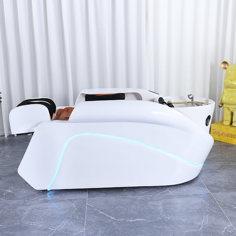 Luxury Electric Fiberglass Spa Shampoo Bed AM14
