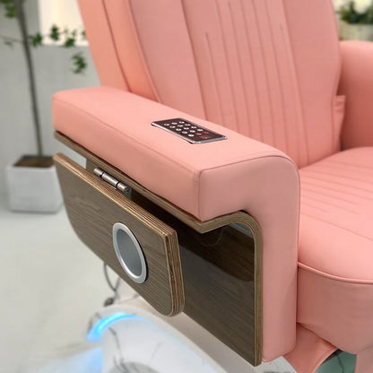 Massage Reclining Pedicure Spa Chair with Foot Bath ZY10