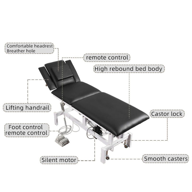 Electric Adjustable vibrating massage table ZC2