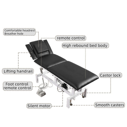 Electric Adjustable vibrating massage table ZC2
