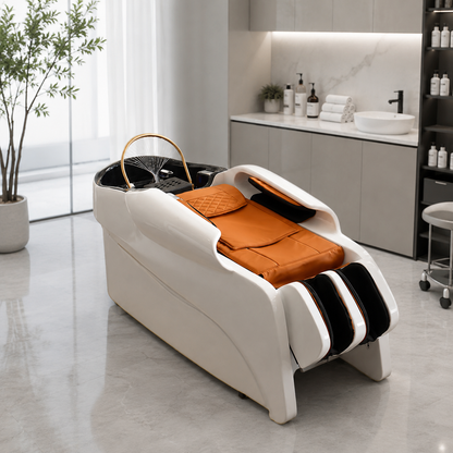 Luxury Electric Fiberglass Spa Shampoo Bed AM24