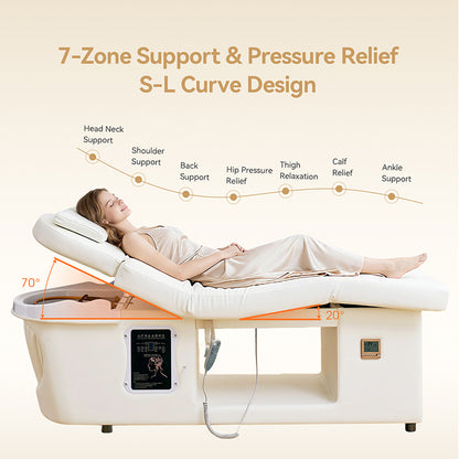 2 Motors Electric Spa Table with & Shampoo Basin TX22