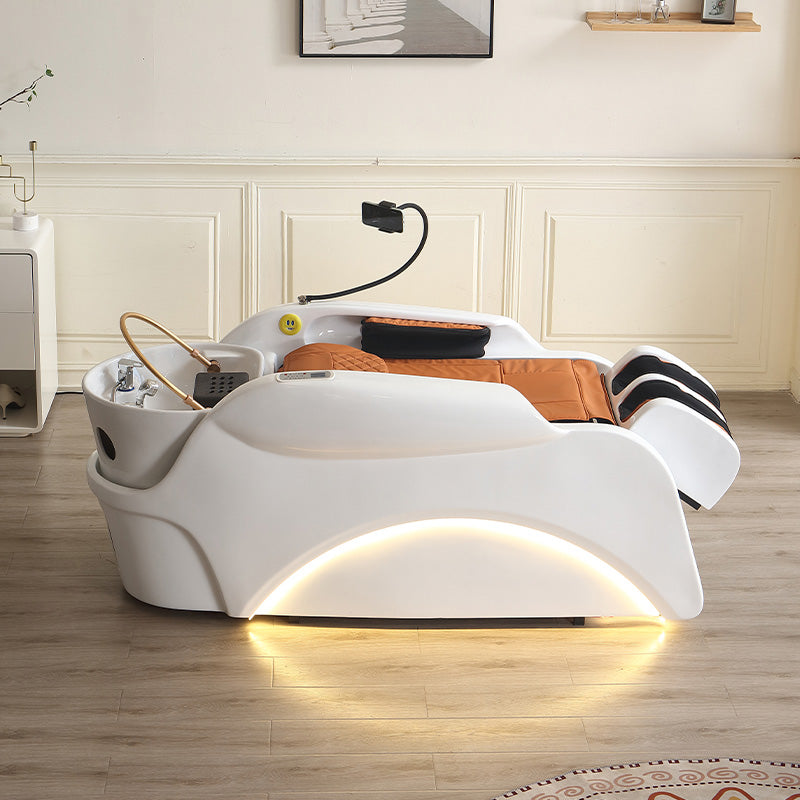 Luxury Electric Fiberglass Spa Shampoo Bed AM24
