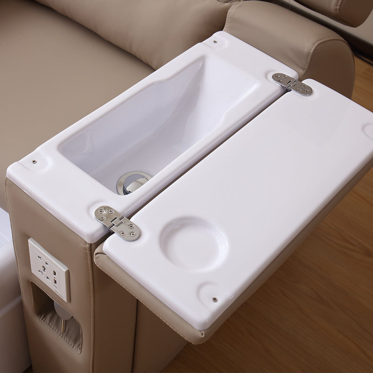 Massage Pedicure Spa Chair with Foot Bath ZY04