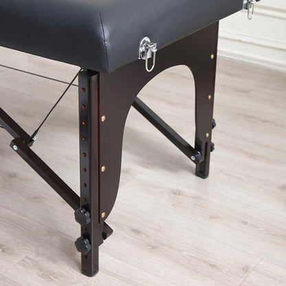 Black Foldable Massage Treatment Table DMC32