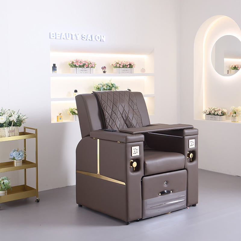 Reclining Pedicure Spa Chair with Foot Bath ZY14