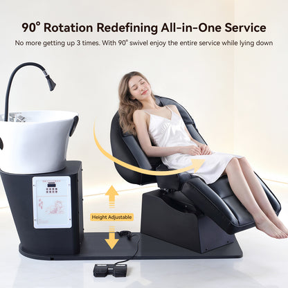 Luxury Electric Reclining Shampoo Chair BC10